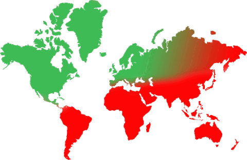 World map of the participation gap